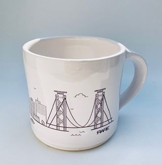 Windsor Skyline - Handmade Stoneware Mug